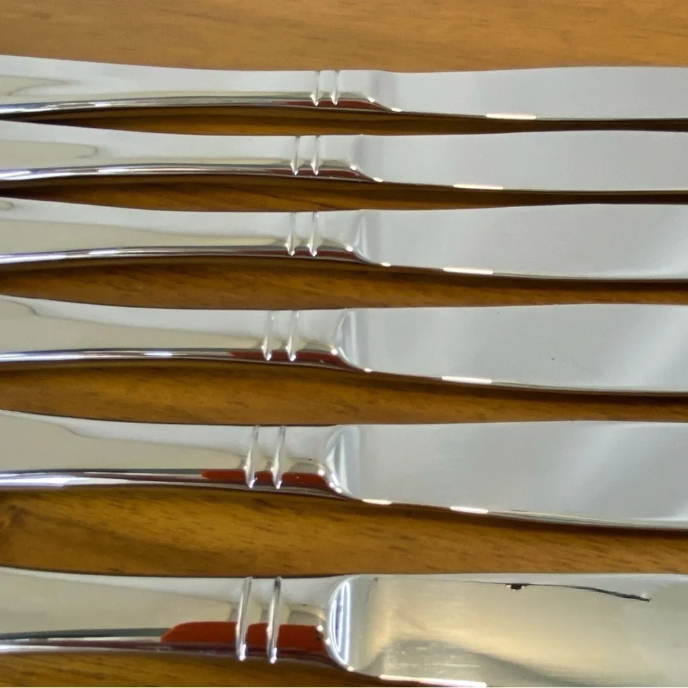 Lot Of 6 Mikasa Colette 18/10 Stainless Knives Flatware Replacement NWOT Lot A